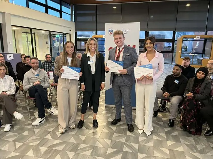 Three students including Alice Jones (left) were given placements with BBC North West Tonight.