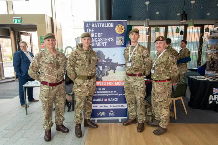 Captain Steve Tickle, Lt Colonel Ed Fraser, Staff Sergeant Richard Sharp, and Lance Corporal Martin Johnson - all from the Duke of Lancaster's Regiment