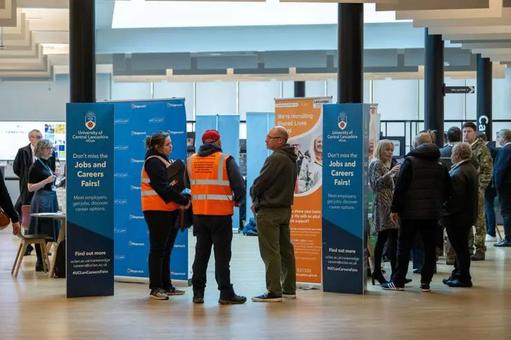 The ex-Forces Work and Health Fair, held at UCLan 