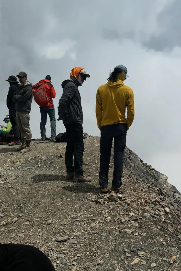 Some of the volunteers on Lenin Peak