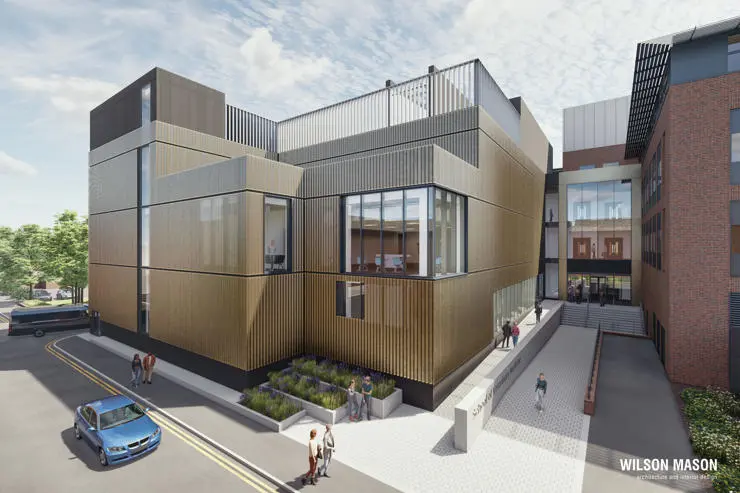 The architect's design for the new building.