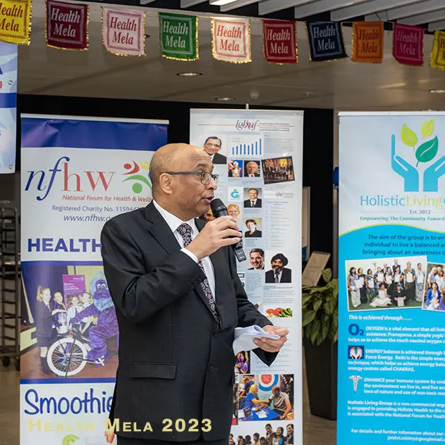 Preston MP Sir Mark Hendrick opens the Health Mela