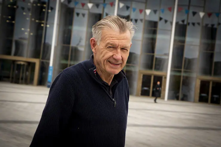 Kevin outside of the UCLan Student Centre