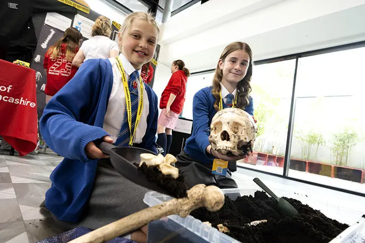 Emily Knight, 11, (left) and Mia Hulton, 11, from St Andrew’s C of E Primary School 