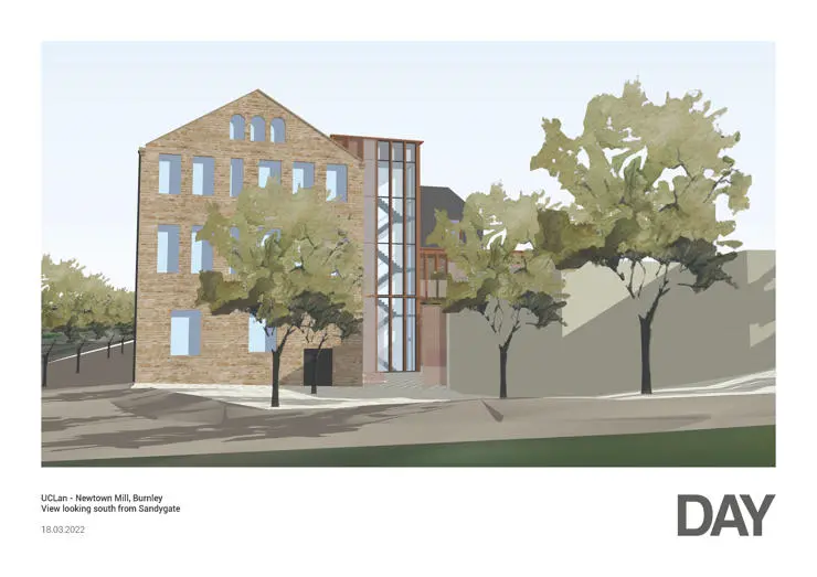 Newtown Mill, side elevation