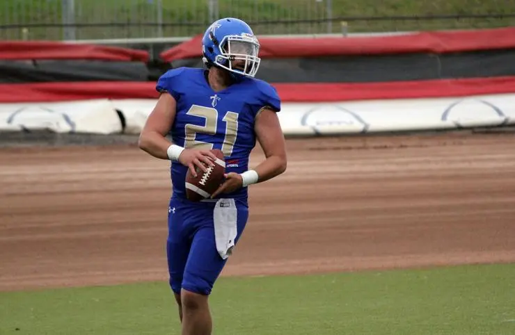 Sam plays for the Manchester Titans
