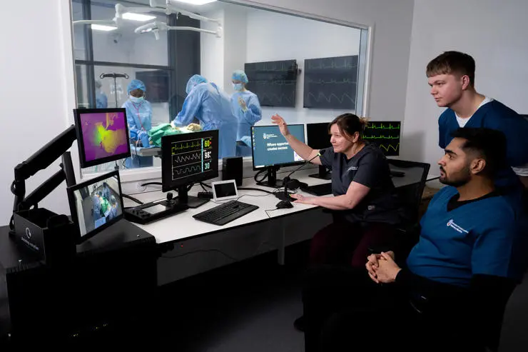 The operating theatre control room