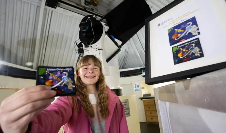 Bethany Mayers with her winning design