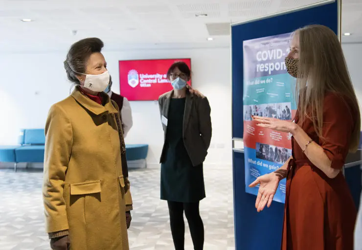 Princess Anne meeting Bridget Draisey