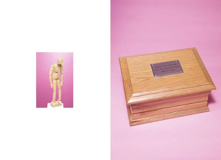 One of Marianne McGurk's photos includes her mum's ashes in a box