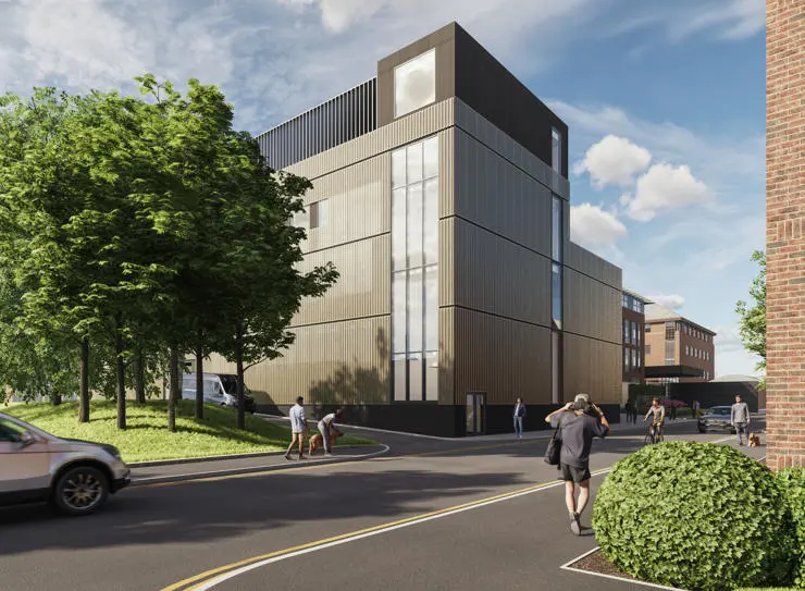 An impression of the proposed School of Veterinary Medicine building