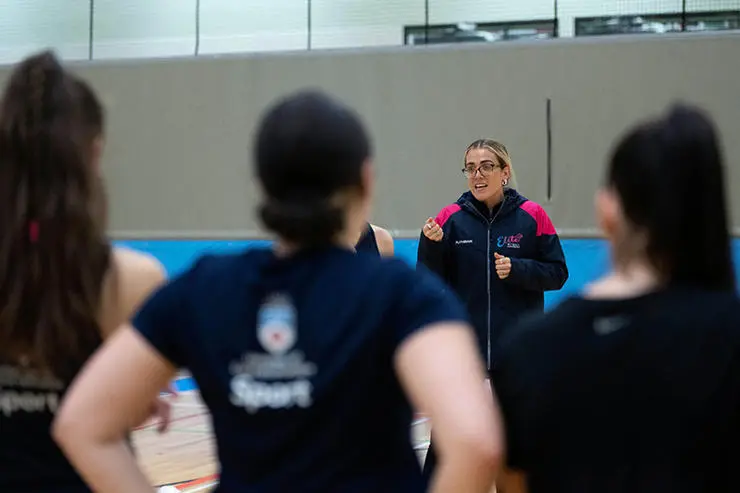 Nat Panagarry coaches at UCLan