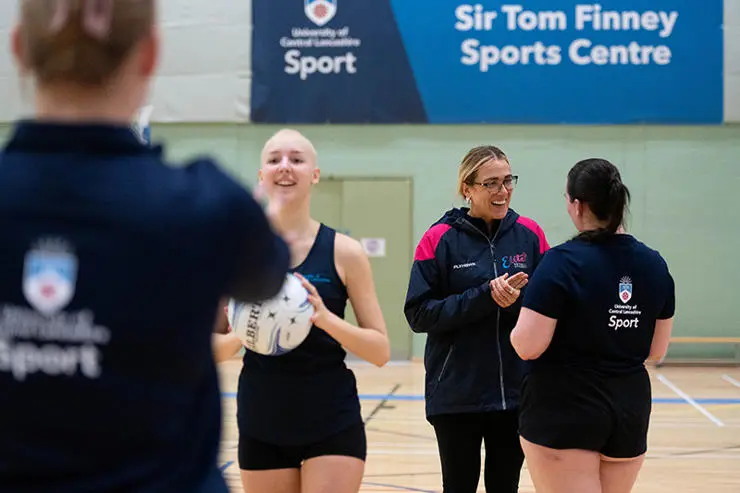 Nat Panagarry coaches at UCLan
