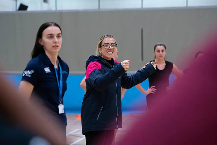 Nat Panagarry coaches at UCLan