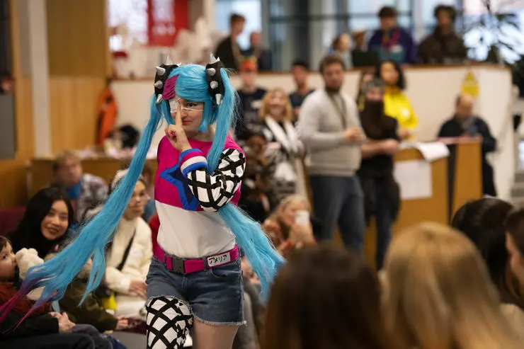 Students embraced cosplay on the catwalk, taking on different Japanese videogame characters
