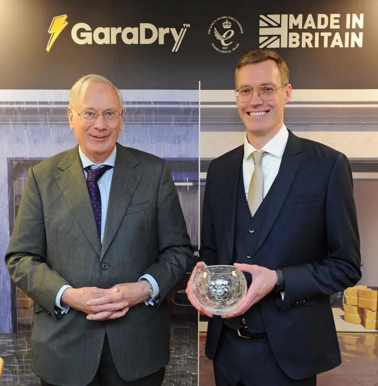 HRH The Duke of Gloucester KG GCVO and Ashley Smith
