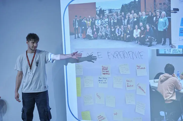 Young Citizen Scientist Andrew at the third Living Lab