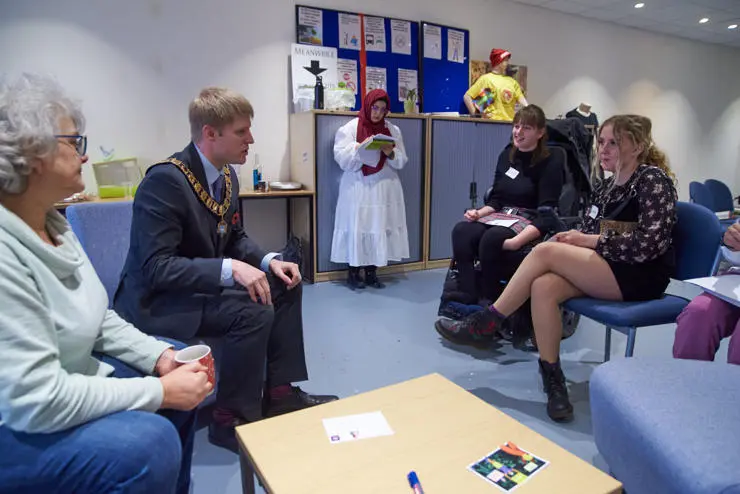 Young citizen scientists training day with PCC Mayor Cllr Neil Darby and young people